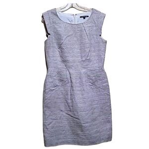 Gianni Bini Cream and Tan Sleeveless Dress Sz 10